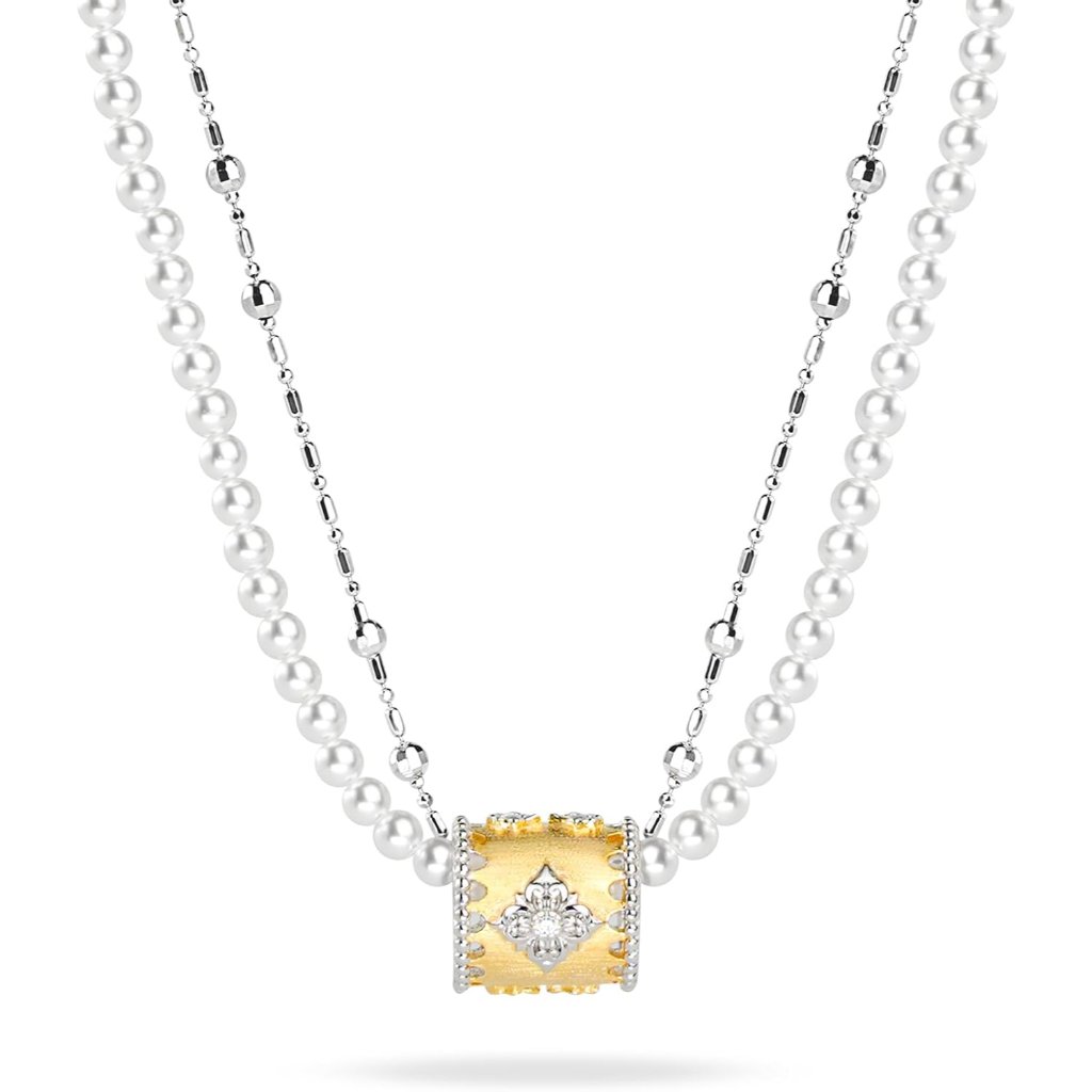 Pearl Necklaces For Women S925 Sterling Silver Necklace Layered Necklaces For Wo